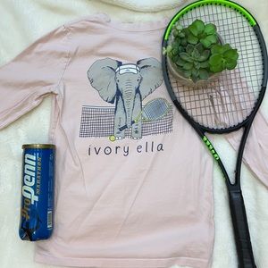 Ivory Ella Tennis Player Long Sleeve